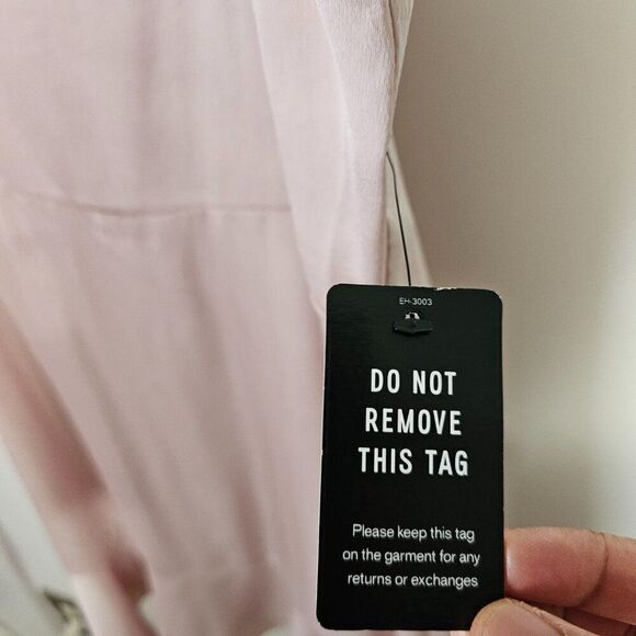 NWT EXPRESS LIGHT PINK TIE SHOULDER TANK DRESS TIERED RUFFLED HEM SIZE XL - Picture 12 of 16